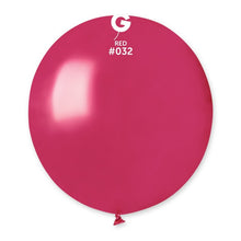 Load image into Gallery viewer, 153255 Gemar Metallic Red 19&quot; Round (25ct)
