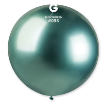 Load image into Gallery viewer, 342994 Gemar Shiny Green 31&quot; Round (1ct)

