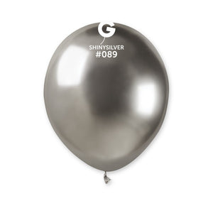 058901 Gemar Shiny Silver 5" Round (50ct)