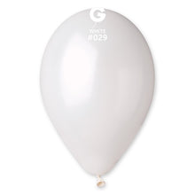 Load image into Gallery viewer, 112900 Gemar Metallic White 11-12&quot; Round (50ct)
