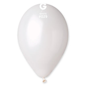 112900 Gemar Metallic White 11-12" Round